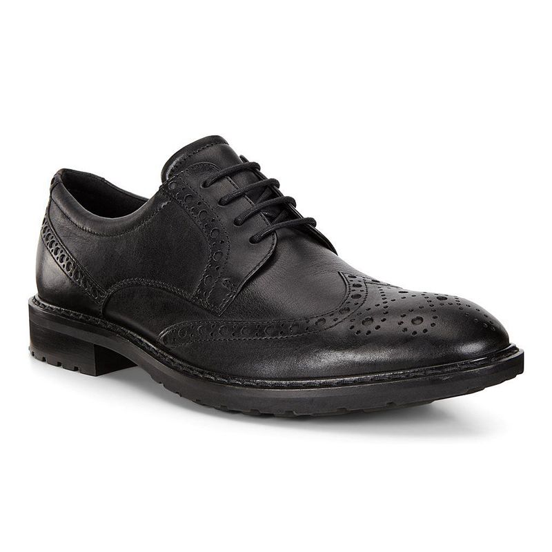 Zapato Brogue Ecco Vitrus I Para Hombre,Negras,013685-YRT